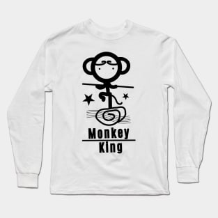 Monkey King - Black Long Sleeve T-Shirt